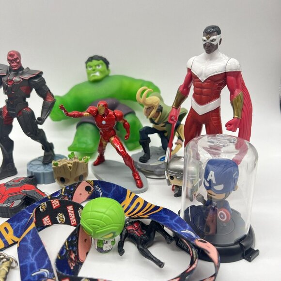 Disney Action Figure Large Toy Lot Bundle Thor Hulk Iron Man Spiderman Groot - Picture 3 of 5